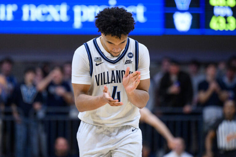 2026 March Madness - Villanova Wildcats guard Tyler Perkins
